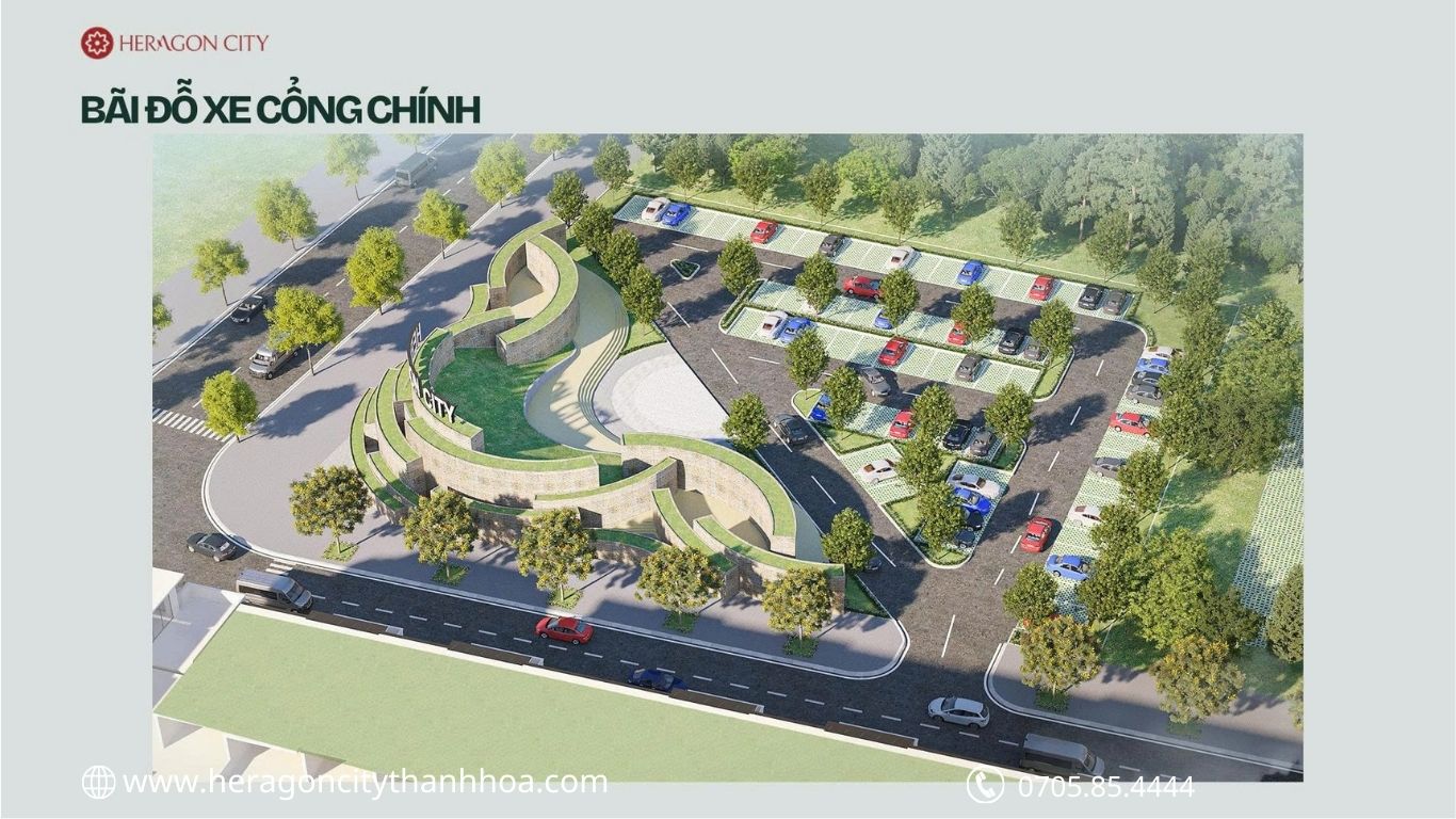 Bãi để xe công cộng dự án Heragon City Nam Ngạn