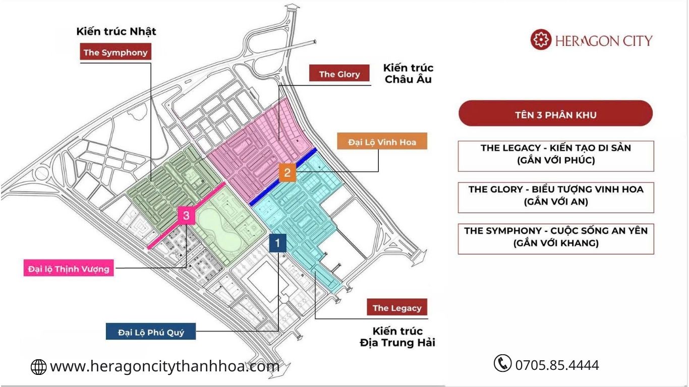 Quy hoạch dự án Heragon City Nam Ngạn Thanh Hóa