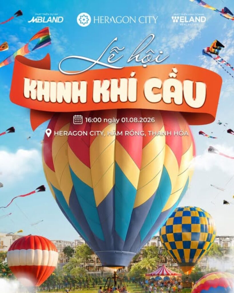 Lế hội khinh khí cầu Heragon City 2026