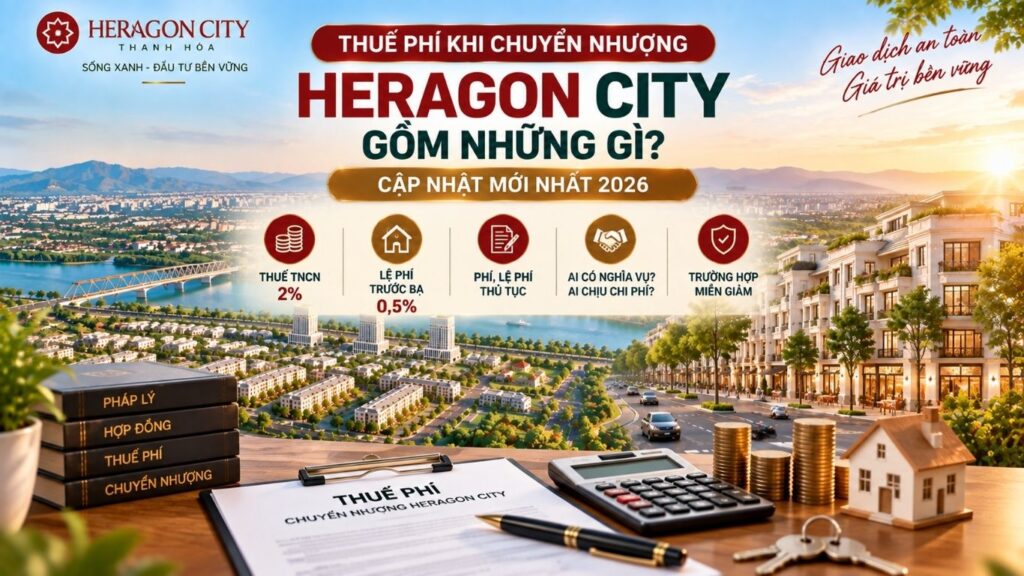 Thuế phí khi chuyển nhượng Heragon City năm 2026