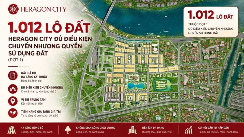 1012 lô đất Heragon City đã đủ điều kiện chuyển nhượng sử dụng đất
